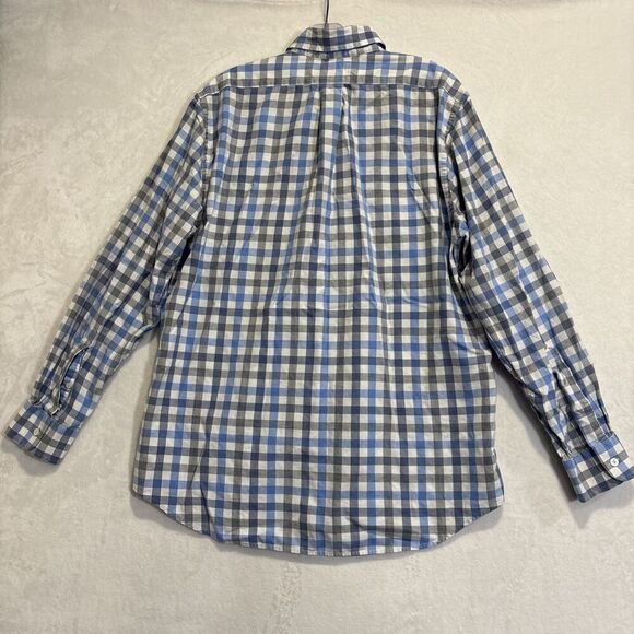 Vineyard Vines Men's Button Down Slim Fit Tucker Shirt Whale Blue Grey Large - Picture 4 of 16